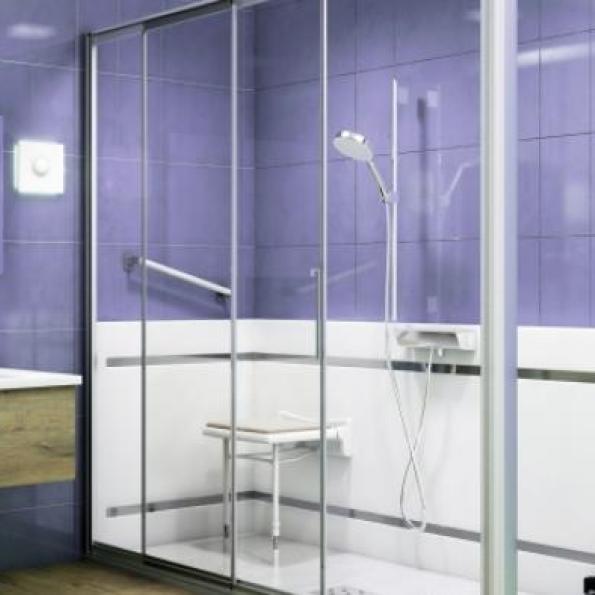 Baignoire douche balneo avec porte latérale facile d'accès pour salle de  bains